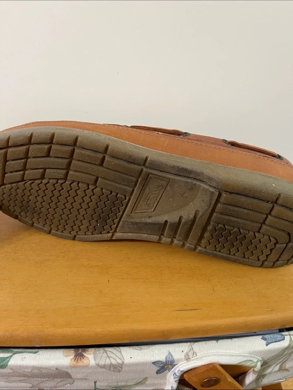 Men's Lifeoutdoors Brown Leather Deck Shoes